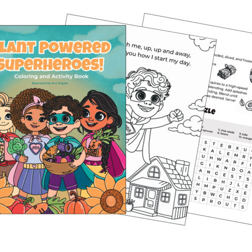 Plant Powered Superheroes - Coloring and Activity Book